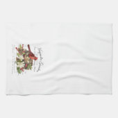 Modern Vintage Weihnachten Kardinal Geschirrtuch (Horizontal)