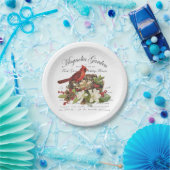 Modern Vintage Weihnachten Kardinal Pappteller (Party)