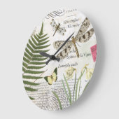 Modern Vintch French Draquelly Große Wanduhr (Winkel)
