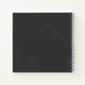 Modern Vinyl Coffee Personalized Notebook Notizblock (Rückseite)