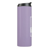 Modern Violet Travel Tumbler | Minimalistisches In Thermosbecher (Nach links gedreht)