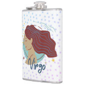 Modern Virgo Woman Zodiac Flachmann (Links)