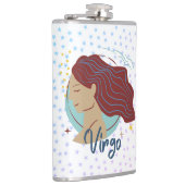 Modern Virgo Woman Zodiac Flachmann (Rechts)