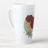 Modern Virgo Woman Zodiac Milchtasse (Linke Ecke)