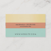 Modern Visitenkarte (Rückseite)