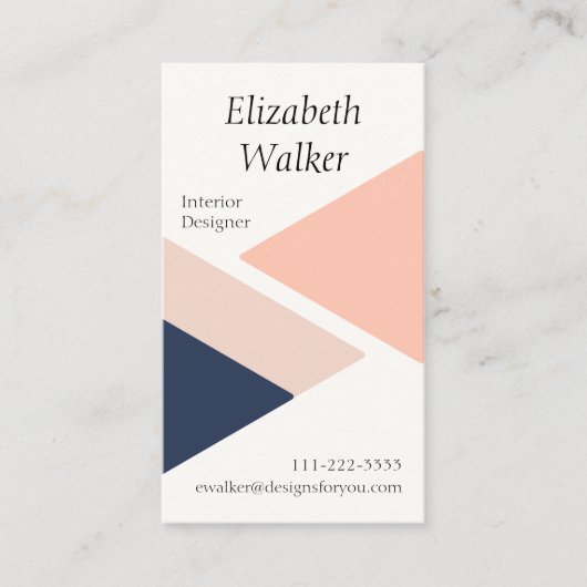 Modern Visitenkarte (Vorderseite)