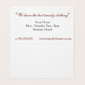 Modern Visitenkarten (Innenseite Aufgefaltet)