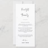 Modern Viva Magenta Vielen Dank Table Platzkarte M (Rückseite)