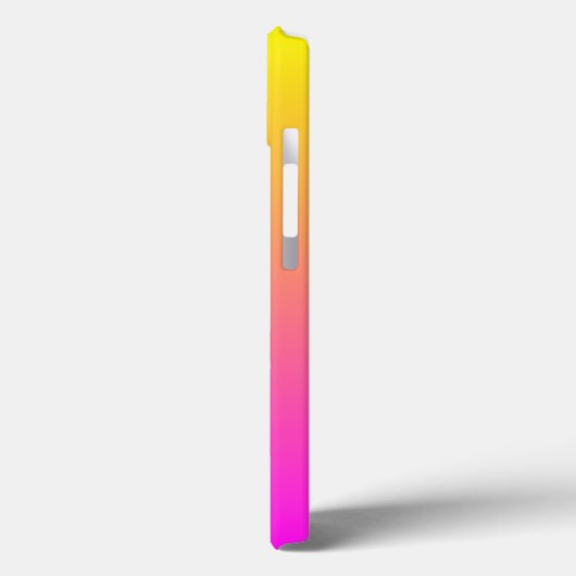 Modern Vivid Magenta Gelb strahlend Case-Mate iPhone Hülle (Rückseite / Links)