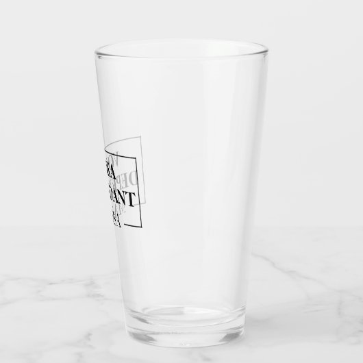 Modern Vodka-Anhängerin Funny Zitat Glas (Links)