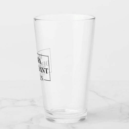 Modern Vodka-Anhängerin Funny Zitat Glas (Links)