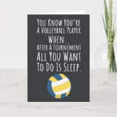 Modern Volleyball Team Cards Sportschule Athlete Karte (Vorderseite)