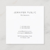 Modern-Vorlage für das Gold Monogram Design Quadratische Visitenkarte (Rückseite)