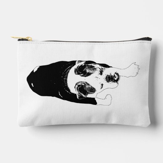 Modern Walk Dog Energizes Seasonal Travel Care Zubehörtasche (Vorderseite)