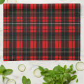 Modern Wallace Red Scottish Tartan Plaid Geschirrtuch (Gefaltet)