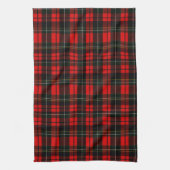 Modern Wallace Red Scottish Tartan Plaid Geschirrtuch (Vertikal)
