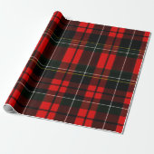 Modern Wallace Red Scottish Tartan Plaid Pattern Geschenkpapier (Ungerollt)