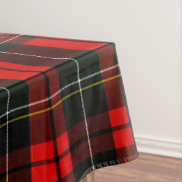 Modern Wallace Red Scottish Tartan Plaid Pattern Tischdecke