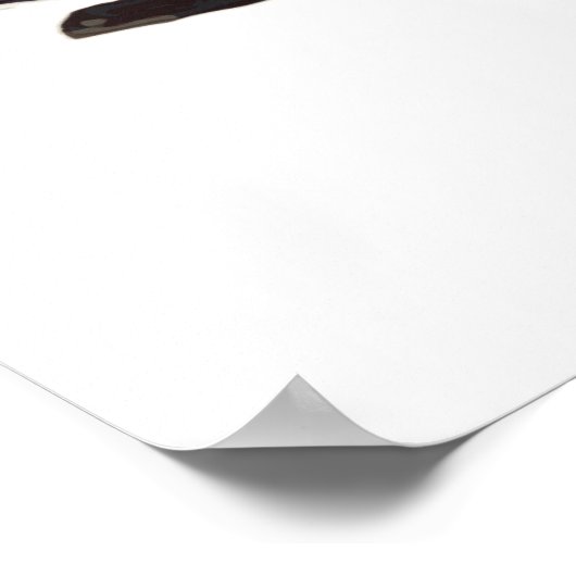 Modern warehouse forklift poster (Ecke)