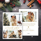 Modern Warmest wünscht Script 4 Foto Weihnachten