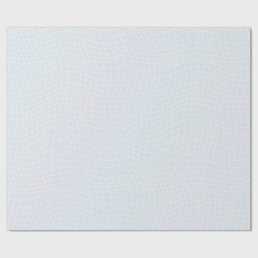 Modern Warped Grid | Minimalist Fluid Geometric Geschenkpapier (Flach)