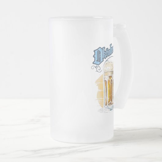 Modern Was Bär braut Mattglas Bierglas (VorderseiteRechts)