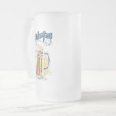 Modern Was Bär braut Mattglas Bierglas (Vorderseite Links)