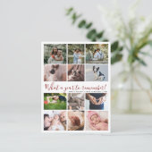 Modern Was für ein Jahr 12 FotoCollage Weihnachten (Stehend Vorderseite)