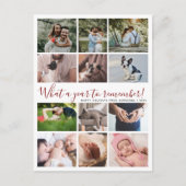 Modern Was für ein Jahr 12 FotoCollage Weihnachten (Vorderseite)