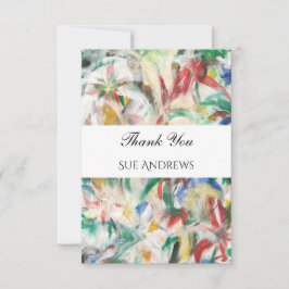 Modern Watercolor Abstrakt Vielen Dank Dankeskarte