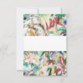 Modern Watercolor Abstrakt Vielen Dank Dankeskarte (Rückseite)