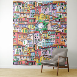 Modern watercolor backdrop for kids room nursery wandteppich