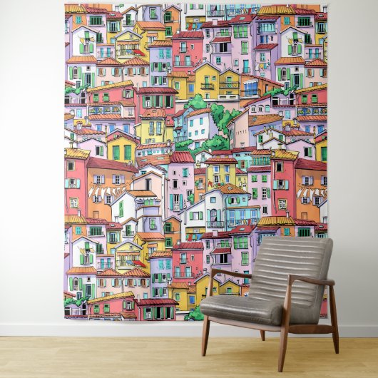 Modern watercolor backdrop for kids room nursery wandteppich (Beispiel)