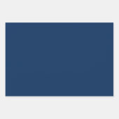 Modern Watercolor Blue Reindeer Snow Christmas Geschenkpapier Set (Vorderseite 2)