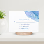 Modern Watercolor Blue Türkise UAWG Insert Cards RSVP Karte<br><div class="desc">Schöne moderne Aquarell Response UAWG Hochzeitskarten. Das Aqua ist dunkel und hellblau,  aquamarin,  türkisblau. Ideal für Hochzeiten in Urlaubsort,  Bat / Bar Mitzvah,  Geburtstag,  Geburtstag,  Jubiläum,  etc...  Wasser/Ozean-Design. Bearbeiten von Karten - Einfach Ihre Daten hinzufügen oder Schriftart,  Farbe und Größe ändern.</div>