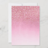 Modern Watercolor Boho Teddy Bear Girl Babydusche Einladung (Rückseite)