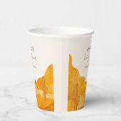 Modern Watercolor Boho Wüste Cactus Baby Shower Pappbecher (Rechts)