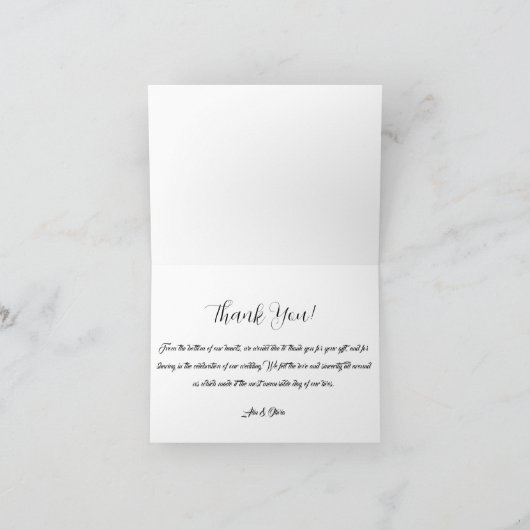 Modern Watercolor Botanical Dankeskarte (Innenseite)