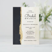 Modern Watercolor Bridal Brunch Einladung (Stehend Vorderseite)