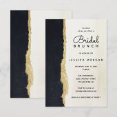 Modern Watercolor Bridal Brunch Einladung (Vorne/Hinten)