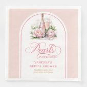Modern watercolor bridal napkins blush and gold serviette (Vorderseite)