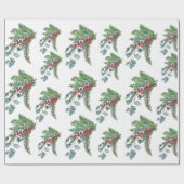 Modern Watercolor Christmas Geschenkpapier (Flach)