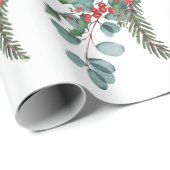 Modern Watercolor Christmas Geschenkpapier (Rolleneckpunkt)