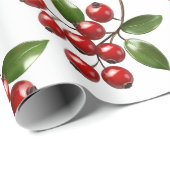 Modern Watercolor Christmas Wrapping Paper Geschenkpapier (Rolleneckpunkt)