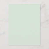 Modern Watercolor Eucalyptus Greenery Wedding Begleitkarte (Rückseite)