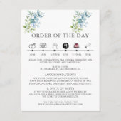 Modern Watercolor Eucalyptus Greenery Wedding Begleitkarte (Vorderseite)