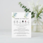 Modern Watercolor Eucalyptus Greenery Wedding Begleitkarte (Stehend Vorderseite)