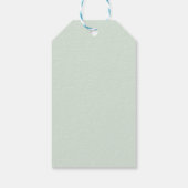 Modern Watercolor Eucalyptus Greenery Wedding Geschenkanhänger (Rückseite)