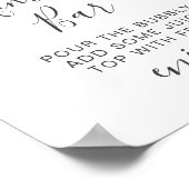 Modern Watercolor Eucalyptus Greenery Wedding Poster (Ecke)