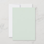 Modern Watercolor Eucalyptus Greenery Wedding RSVP Karte (Rückseite)